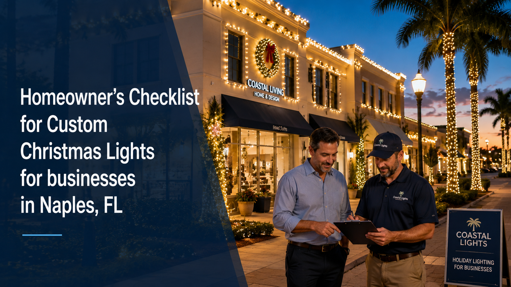 Homeowner’s Checklist for Custom Christmas Lights for businesses in Naples, FL