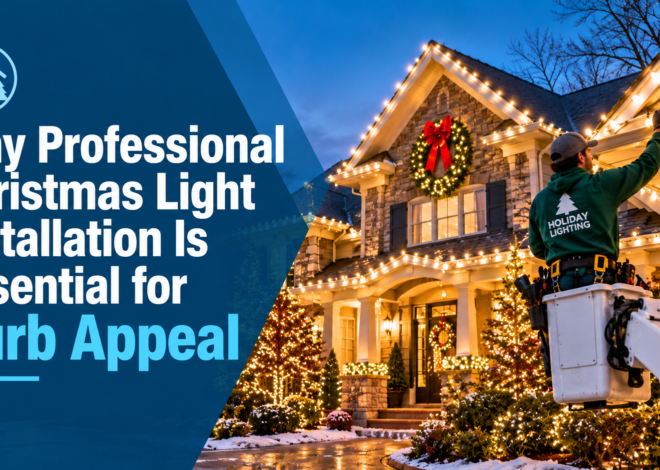 Why Professional Christmas Light Installation Is Essential for Curb Appeal