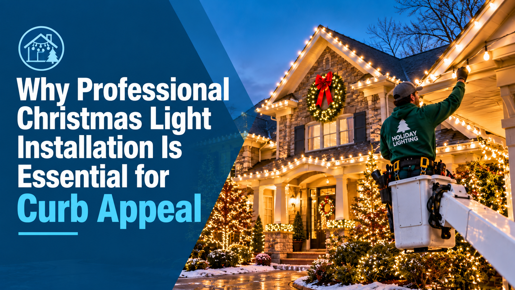 Why Professional Christmas Light Installation Is Essential for Curb Appeal